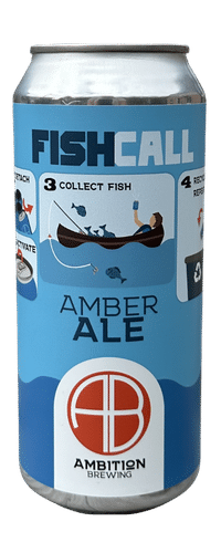 Fish Call Amber Ale can